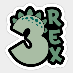 3 Rex Sticker